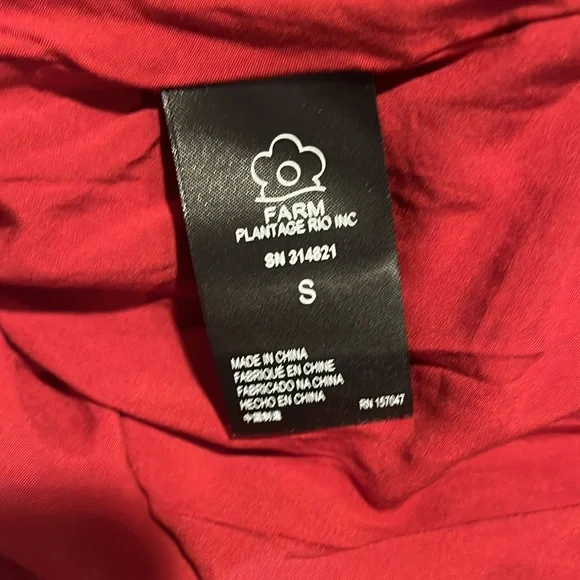 FARM Rio Red Orange Blue Green Floral Maxi Dress - Picture 9 of 11